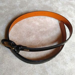 Lauren Ralph Lauren Black Leather Belt Size L